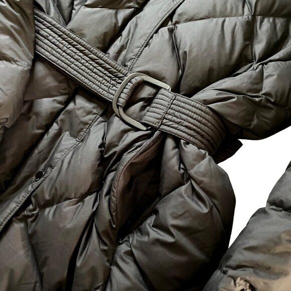 Columbia ICY Heights Belted Down Quilted Puffer Jacket in Black Women's Sz M - Picture 4 of 13